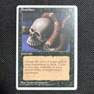 1995 MTG Magic The Gathering 4th Edition Deathlace Rare Black NM Unplayed
